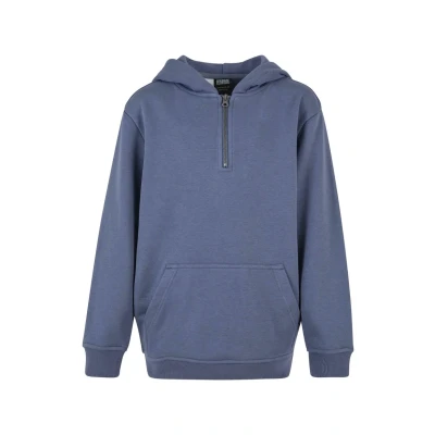 Afbeelding van Urban Classics BOXY ZIP Hoody Hoodie voor kinderen, Maat: 134/140, Vintageblue