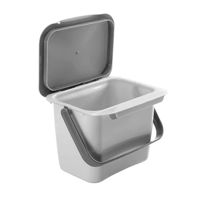 Afbeelding van Tomado Metaltex BinTex Organische Prullenbak 250X195X185mm Kan aan het aanrecht gehangen worden