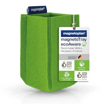 Afbeelding van Magnetoplan magnetoTray SMALL 1227605 Penhouder magnetisch (b x h d) 60 100 mm Groen
