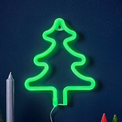 Afbeelding van Ginger Ray LED licht kerstboom groen (25 cm)
