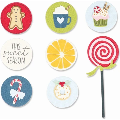 Afbeelding van Sizzix Framelits Die Set 11PK w/Stamps Dessert Treats 665471 Olivia Rose (10 21)