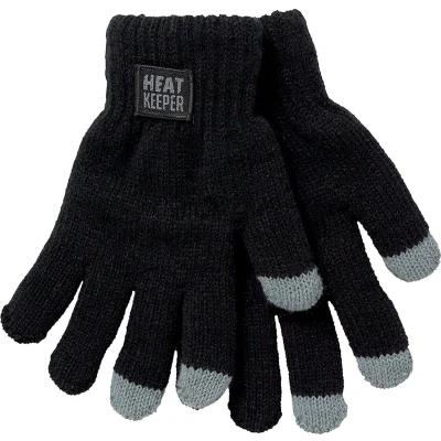 Afbeelding van Heatkeeper Thermo Handschoenen met I touch Zwart 9/12 Jaar 1 Paar touchscreen kinderen