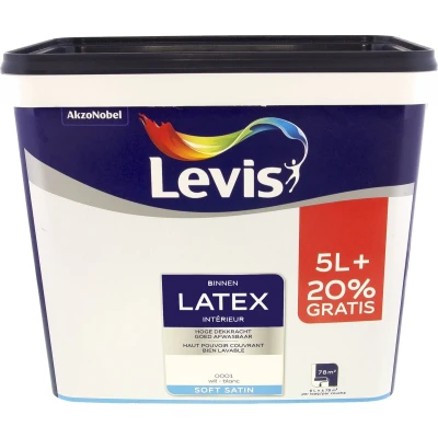 Afbeelding van Levis latexverf zijdeglans 6l wit