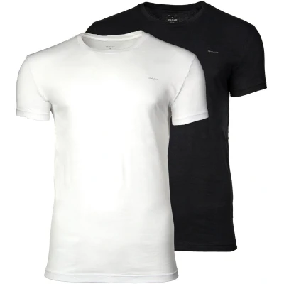 Afbeelding van GANT C NECK 2 PACK Hemd, Heren, Maat: 3XL, Black/white