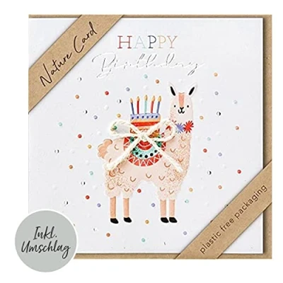 Afbeelding van bsb Verjaardagskaart Nature Card Duurzame Verjaardagskaarten met envelop voor mannen en vrouwen Wenskaart 15,5 x cm