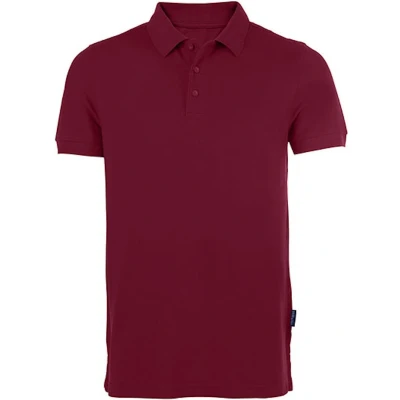 Afbeelding van Men&#039;s Heavy Polo met korte mouwen Bordeaux S