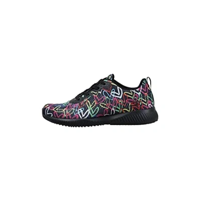Afbeelding van Skechers Sport BOBS Squad Sneakers laag black/multicolor, Dames, Maat: 38, Black/multicolor Textiel