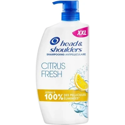 Afbeelding van Head &amp; Shoulders Citrus Fresh Anti Roos Shampoo Vet Haar 1000 ml Pomp Dagelijks Gebruik
