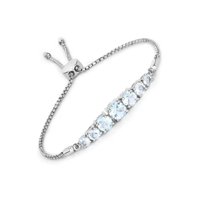 Afbeelding van Rafaela Donata Edelstein Armband, Dames, Maat: One Size, Silver coloured