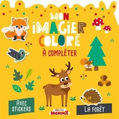 Image de Mon P&#039;tit Hemma imagier coloré à compléter La forêt Avec stickers