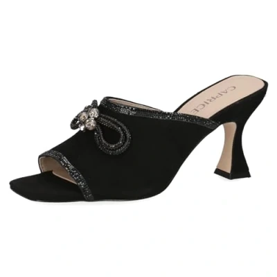 Afbeelding van Caprice Muiltjes met hak, Dames, Maat: 38, Black suede Leer