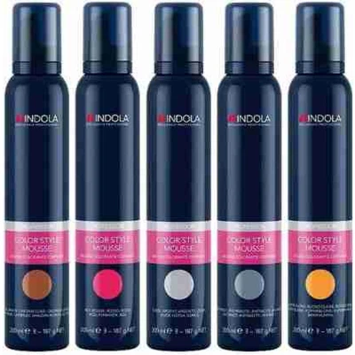 Afbeelding van Indola Color Style Mousse Medium Brown 200ml Haibu by Kapperskorting.com