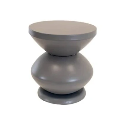 Afbeelding van Louis bijzettafel metaal ø35x37cm grijs