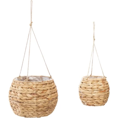 Afbeelding van Atmosphera Plantenhanger set van 2 Hangende mand Planten houder / Hang plant Accessoires Hangmand Hyacint