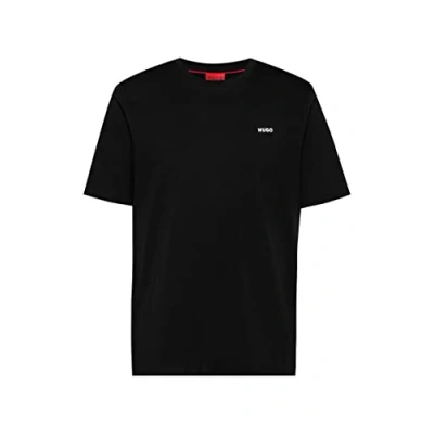 Afbeelding van HUGO BOSS heren Dero T shirt met logo in de kleur Zwart, maat: L