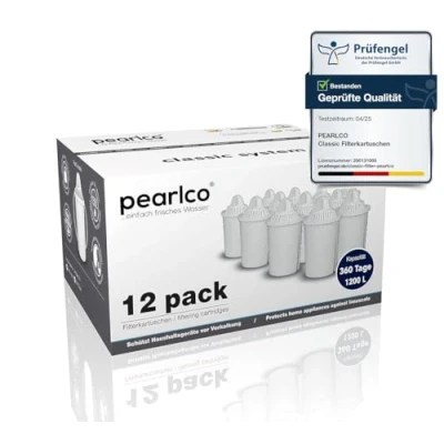 Afbeelding van PearlCo Set van 12 Universal Classic filterpatronen (compatibel met Brita Classic)