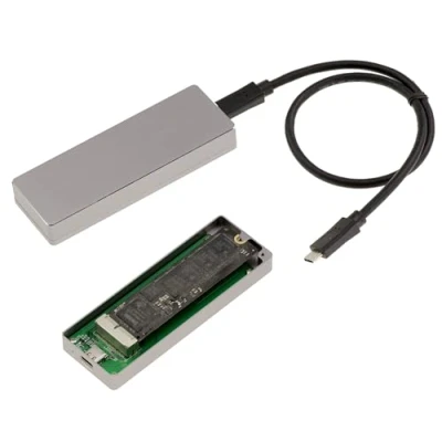 Afbeelding van KALEA INFORMATIQUE USB 3.2 Gen 2x2 20G behuizing voor Mac NVMe SSD geproduceerd na 2013 in 12+16 punten. Geborsteld aluminium, met gereedschap en accessoires.