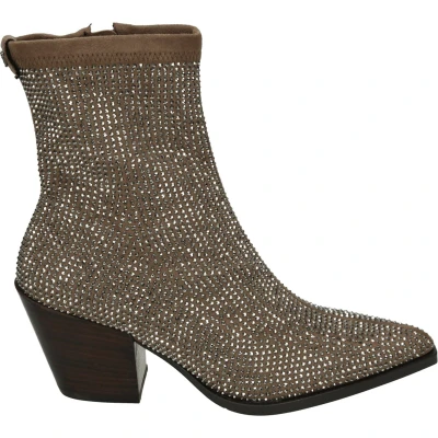 Afbeelding van Pedro Miralles Korte laarzen, Dames, Maat: 38, Taupe Textiel