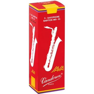 Afbeelding van Vandoren Bariton Saxofoon Java Red Rieten 5 Stuks Verpakking Dikte 2.5
