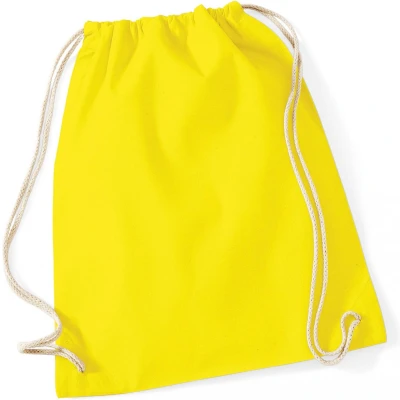 Afbeelding van Westford Mill Cotton Gymsac WM110 Yellow