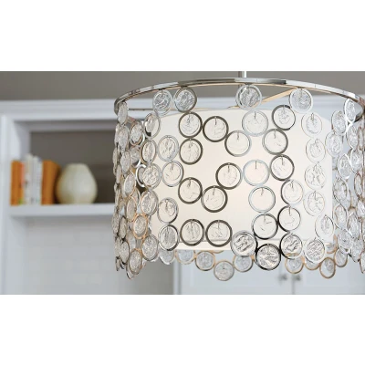 Afbeelding van LED plafondlamp Paulson IP44 chroom Ø 27,9 cm