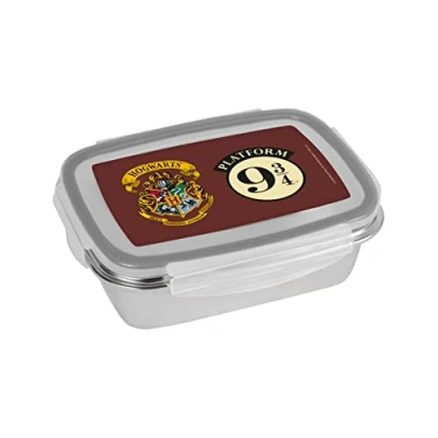 Afbeelding van infinite by GEDA LABELS (INFKH) Harry Potter 9 3/4 broodtrommel en wapen 850 ml