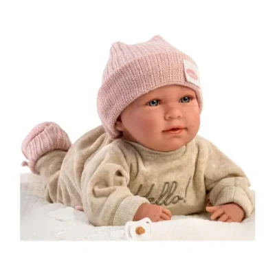 Afbeelding van Llorens pop Mimi met wit kussen 40 cm