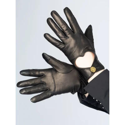 Image de PS of Sweden Gants d&#039;Équitation Heart Noir 8,5
