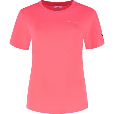 Afbeelding van Champion Icons Tshirt basic, Dames, Maat: Medium, Salmon