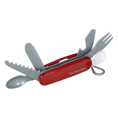 Afbeelding van Victorinox zakmes Theo Klein speelgoed (8 functies, Gabel, Löffel), rood