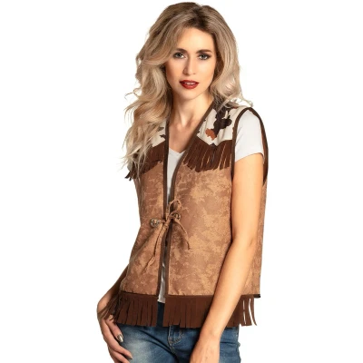 Afbeelding van Boland Vest Western camel (M) Volwassenen Cowboy Indiaan