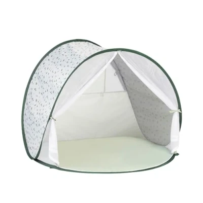 Image de Babymoov Tente Bébé Anti UV Haute Protection Solaire 50+, avec Moustiquaire à Zip, Grande de Plage, Système Pop Up, Provence