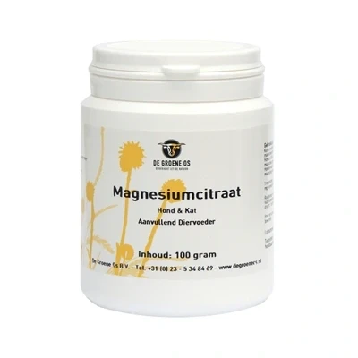 Afbeelding van De Groene Os Magnesiumcitraat Hond / Kat 100 GR