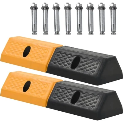 Afbeelding van Parkeerblokken 49x15x9 cm rubber 2 st
