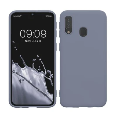 Afbeelding van kwmobile telefoonhoesje geschikt voor Samsung Galaxy A40 Hoesje smartphone Back cover in lavendelgrijs