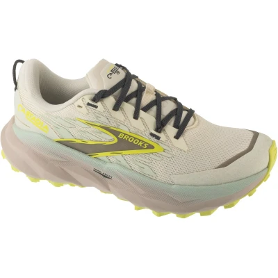 Afbeelding van Brooks Cascadia 19, Vrouwen, Beige, Hardloopschoenen, maat: 38,5