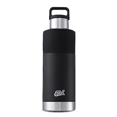 Afbeelding van Esbit Sculptor roestvrijstalen thermosfles, 1000 ml, zwart, met huls, voor warme en koude dranken
