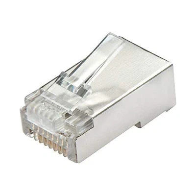 Afbeelding van LINDY RJ45 stekker STP Cat.5e 62406 Stekker, recht Aantal polen 8 Transparant 10 stuk(s)