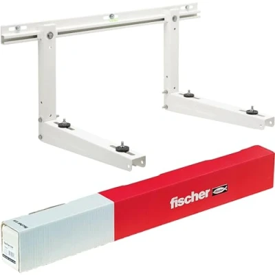 Image de Fischer Supports KLIMA TOP étagères pour climatiseur extérieur, support moteur de climatiseur, 521763