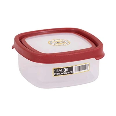 Afbeelding van Wham Seal It Vershouddoos Vierkant 790 ml. Set van 3 Stuks Grijs