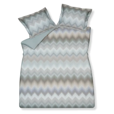 Afbeelding van Vandyck Ziggy Dekbedovertrekset Pearl Blue 1 persoons (140x200/220 + Sloop)