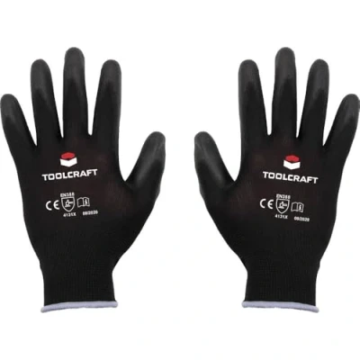 Afbeelding van TOOLCRAFT TO 5621550 Werkhandschoen Polyester, Polyurethaan Maat (handschoen): 10 EN 388 Cat II 1 paar