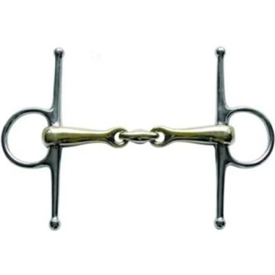 Afbeelding van HKM Schenkelbit Argentaan 16mm Edelstaalringen 40mm/115