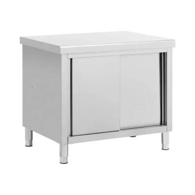 Afbeelding van Royal Catering RVS werkkast met schuifdeuren ECO 100 x 70 cm 500 kg