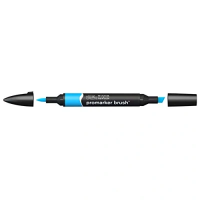 Image de Winsor &amp; Newton Promarker Brush C847 Cyan
