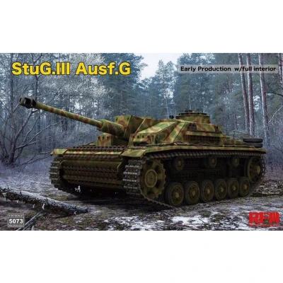 Afbeelding van 1:35 Rye Field Model 5073 StuG III Ausf. G Early Production w/full Interior Plastic Modelbouwpakket