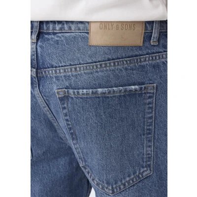 Afbeelding van Only &amp; Sons Onsedge Loose MID Relaxed fit jeans, Heren, Maat: 28x32, Medium blue denim