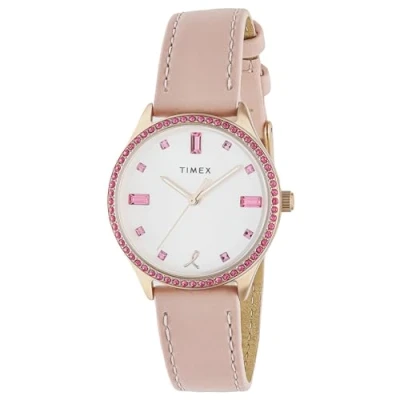 Afbeelding van Timex Dress X Bcrf TW2V95700 Horloge Leer Roze Ø 32 mm