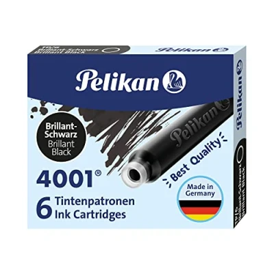 Afbeelding van Pelikan Inktpatroon 4001 zwart Pak a 6 stuk 10 stuks