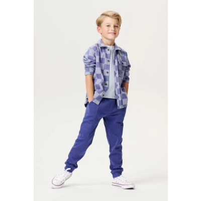 Image de Noppies Jongens Longsleeve Lynnwood Check pattern Medium blue 98 89% Biologische katoen / 10% Polyester 1% Elastomeer